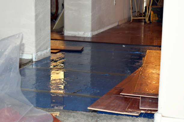 Professional Flood Cleanup technician working in Fairfax, OK